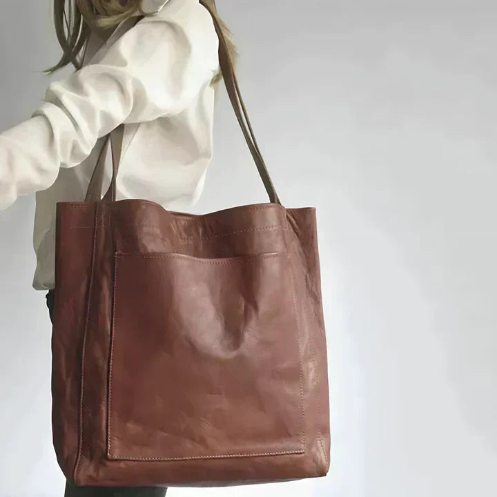 Pamela | Classic Vegan Leather Tote Bag