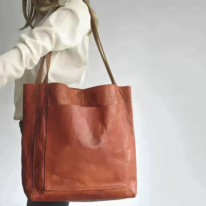 Pamela | Classic Vegan Leather Tote Bag