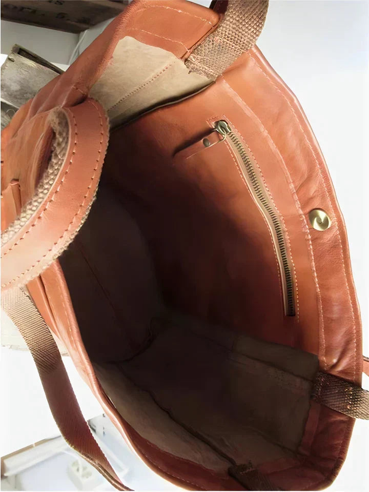 Pamela | Classic Vegan Leather Tote Bag