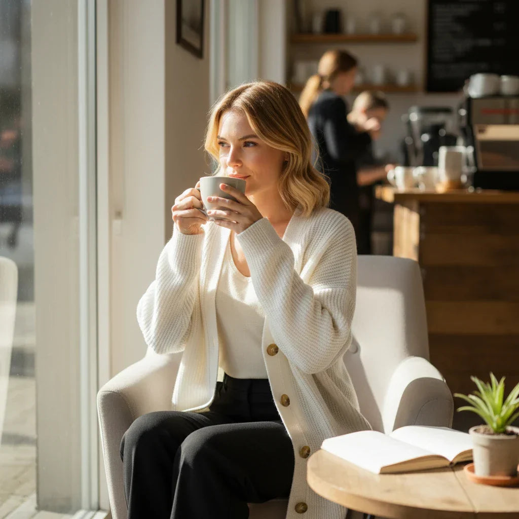Women's Oversized Ribbed Knit Cardigan