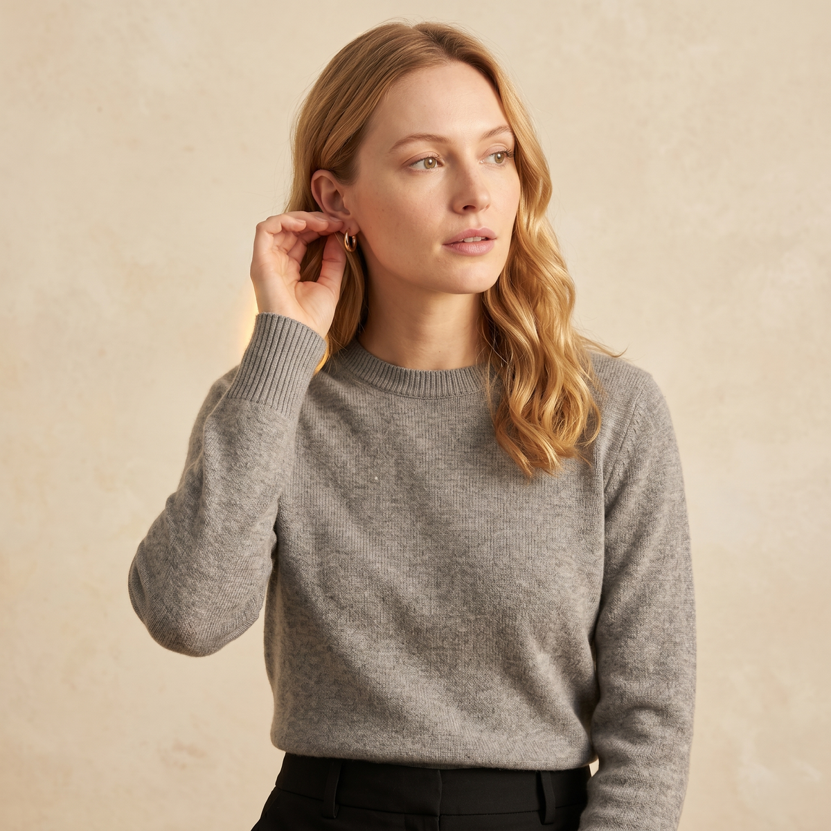 The Original | Undyed Cashmere Crewneck Sweater