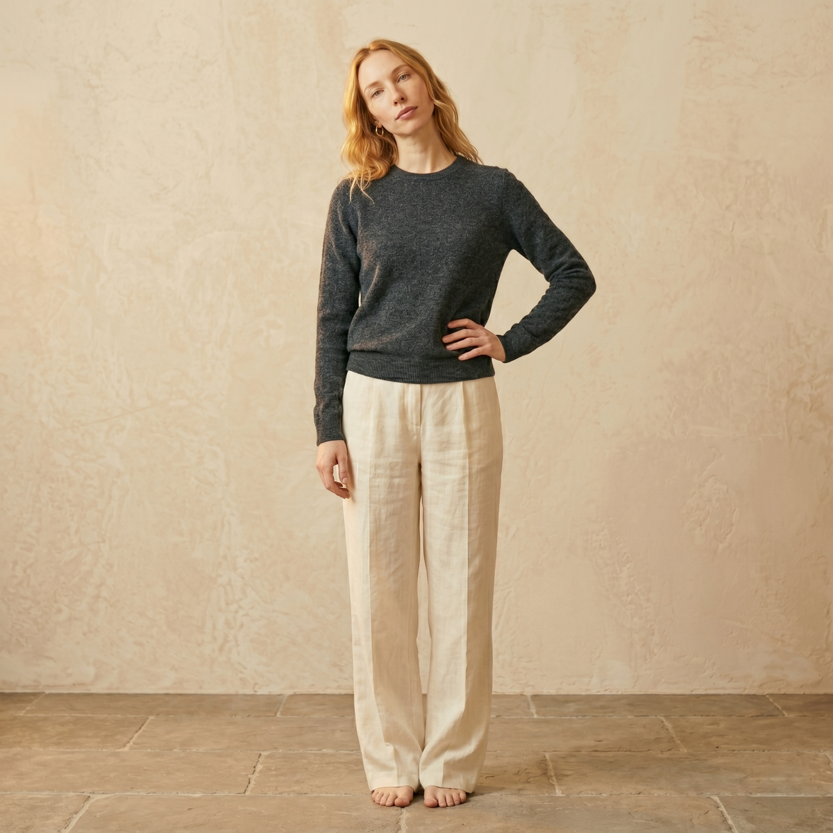 The Original | Undyed Cashmere Crewneck Sweater