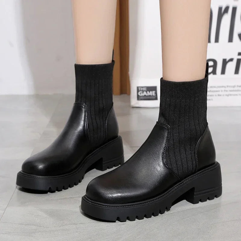 Summer | Women's Platform Lug Sole Ankle Boots