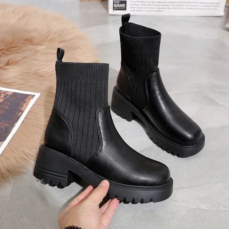 Summer | Women's Platform Lug Sole Ankle Boots
