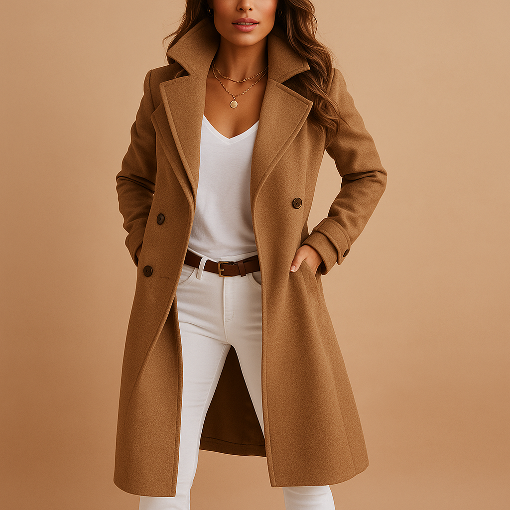 Evelyn | Women's Classic Button-Front Coat