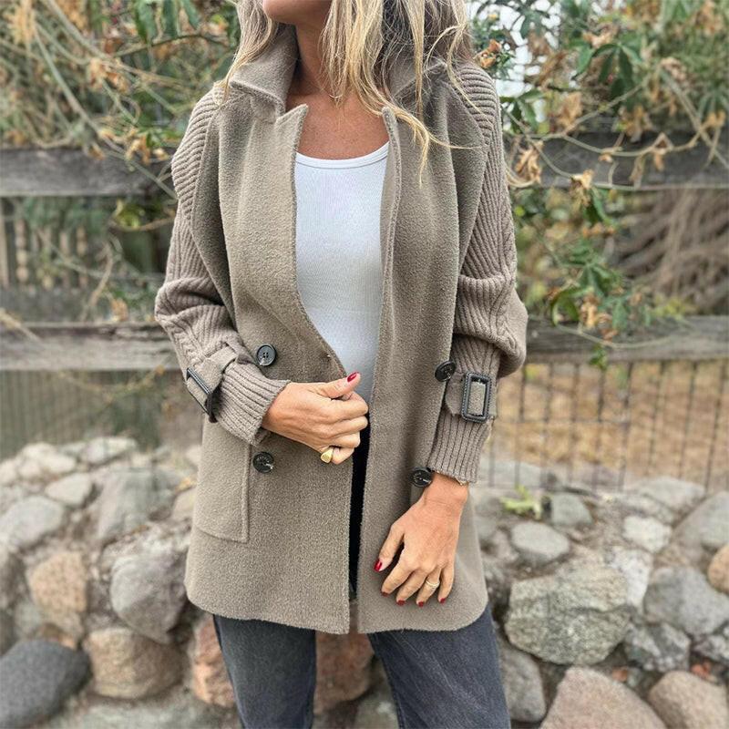 Isa | Women's Mid-Length Double-Breasted Coat