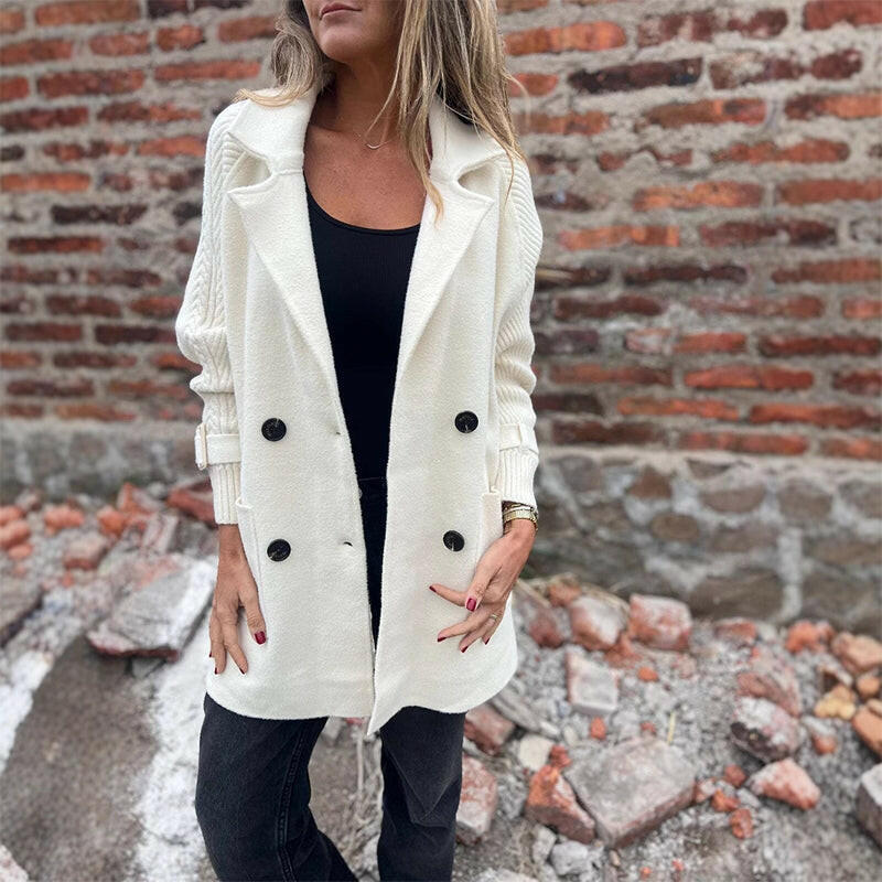 Isa | Women's Mid-Length Double-Breasted Coat
