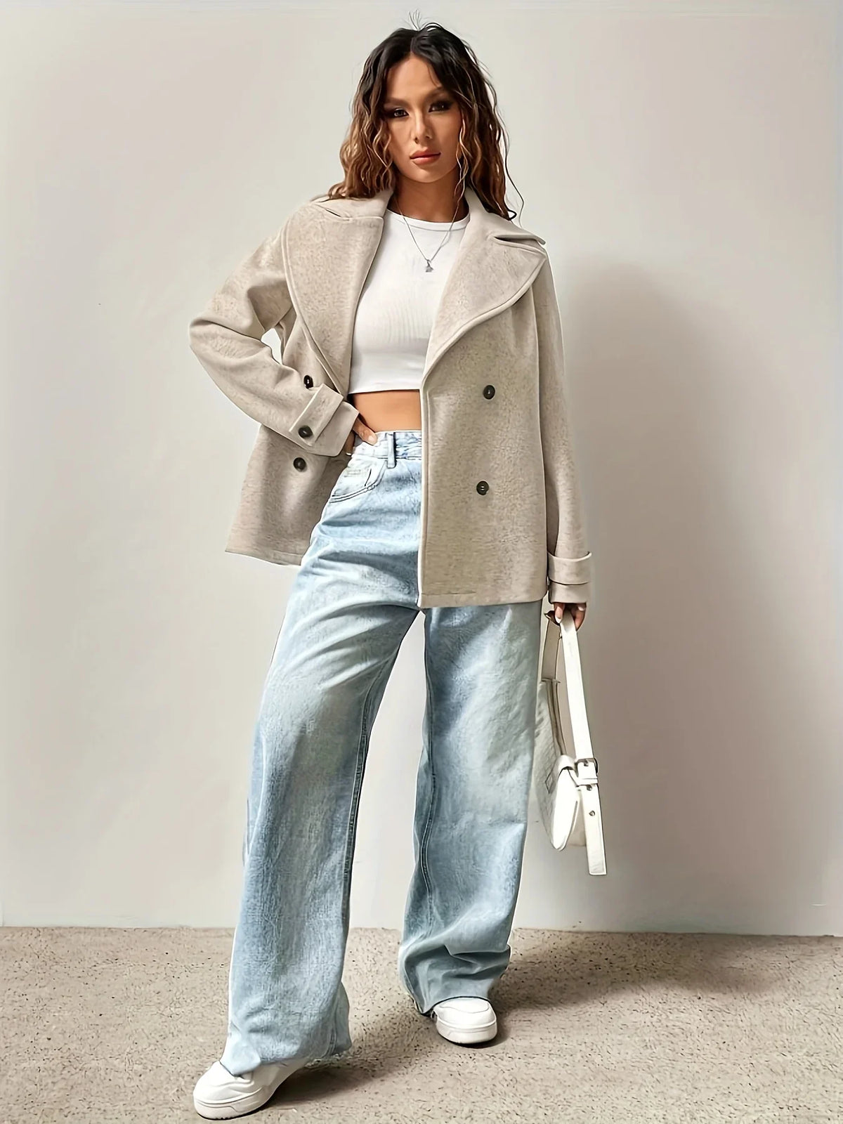 Camille | Double-Breasted Pea Coat