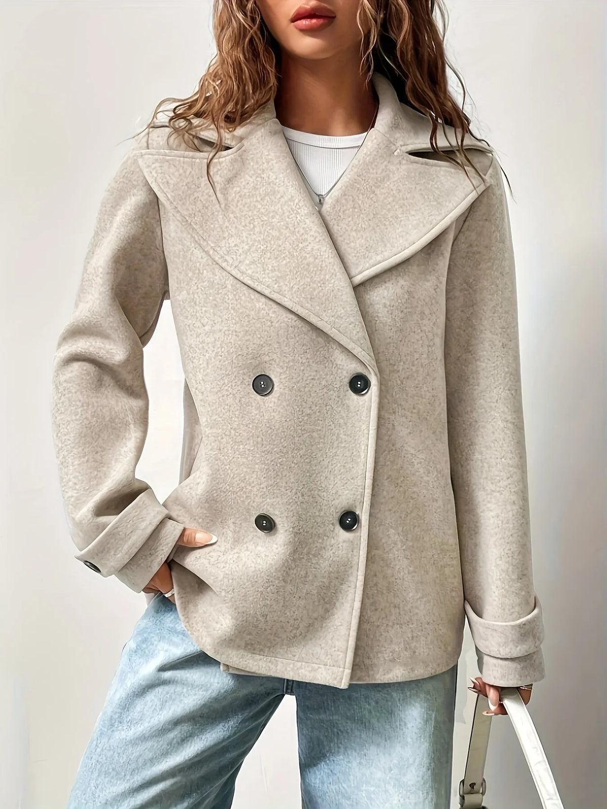 Camille | Double-Breasted Pea Coat