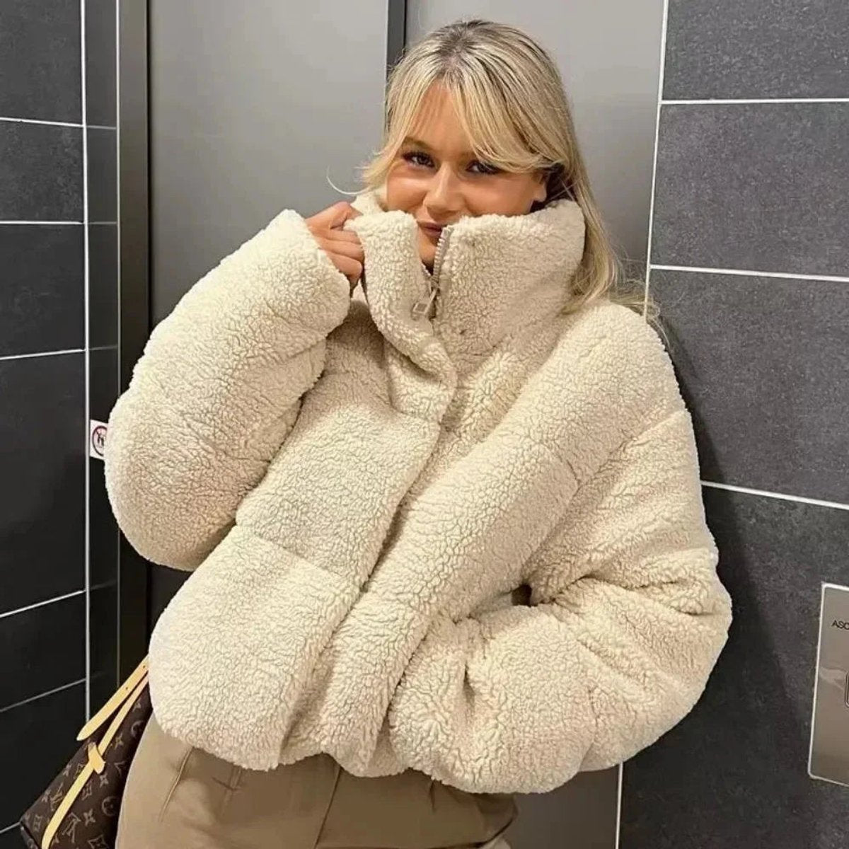 Sienna | Women's Oversized Teddy Fleece Jacket