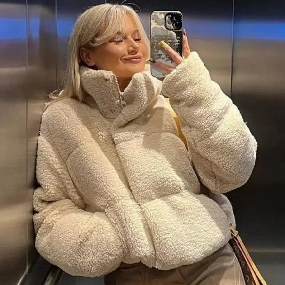 Sienna | Women's Oversized Teddy Fleece Jacket