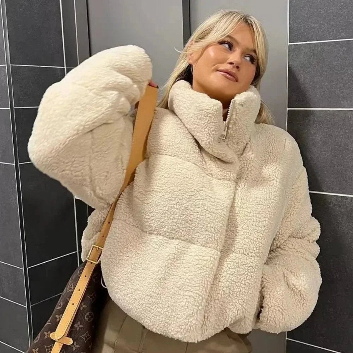 Sienna | Women's Oversized Teddy Fleece Jacket